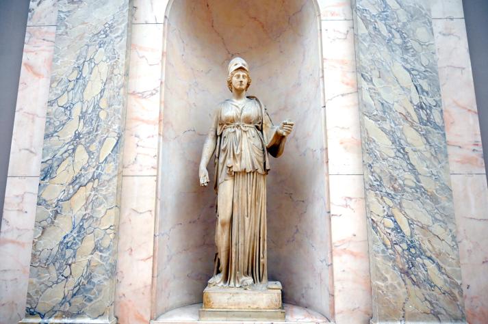 Statue der Athene, Paris, Musée du Louvre, Saal 710h, 2. Jhd., Bild 1/2