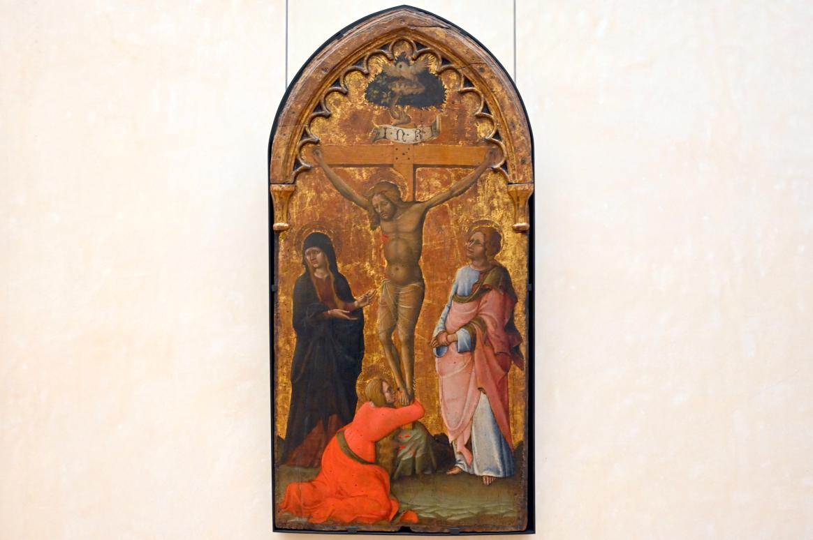 Nicola d'Ulisse (1450), Kreuzigung, Paris, Musée du Louvre, Saal 709, um 1450, Bild 1/2