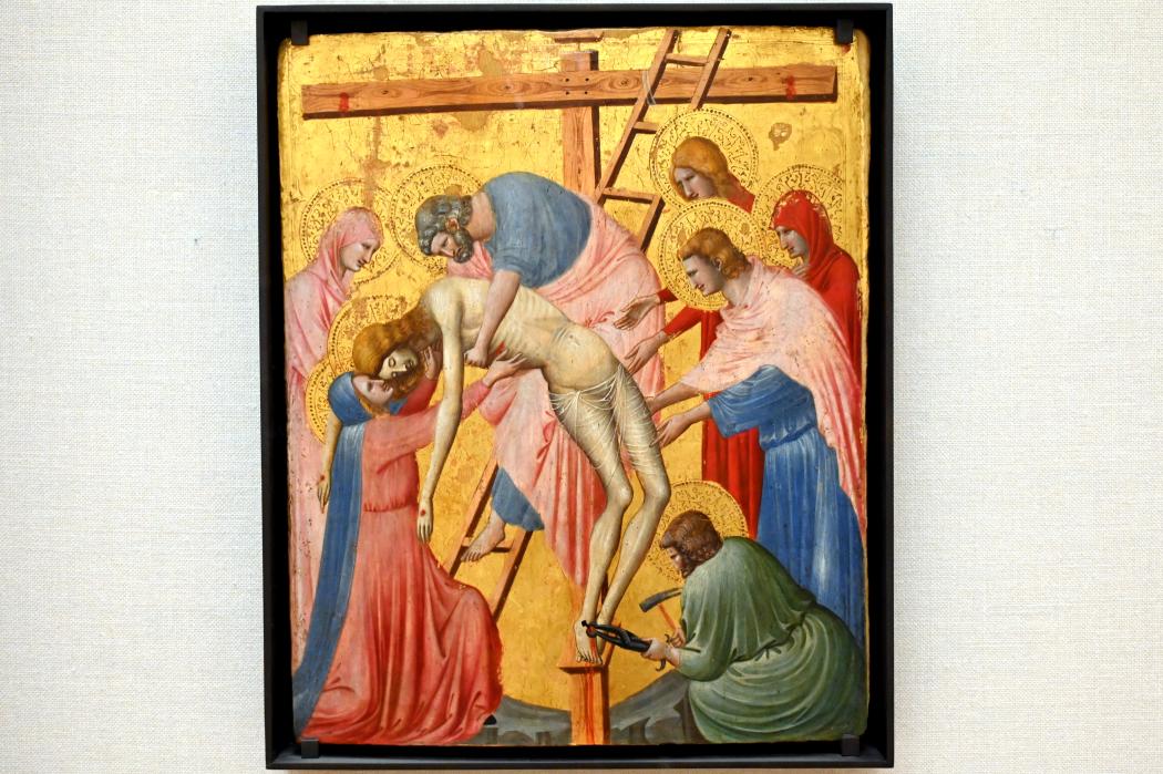 Pietro da Rimini (1325–1330), Die Kreuzabnahme, Paris, Musée du Louvre, Saal 709, um 1325–1330, Bild 1/2