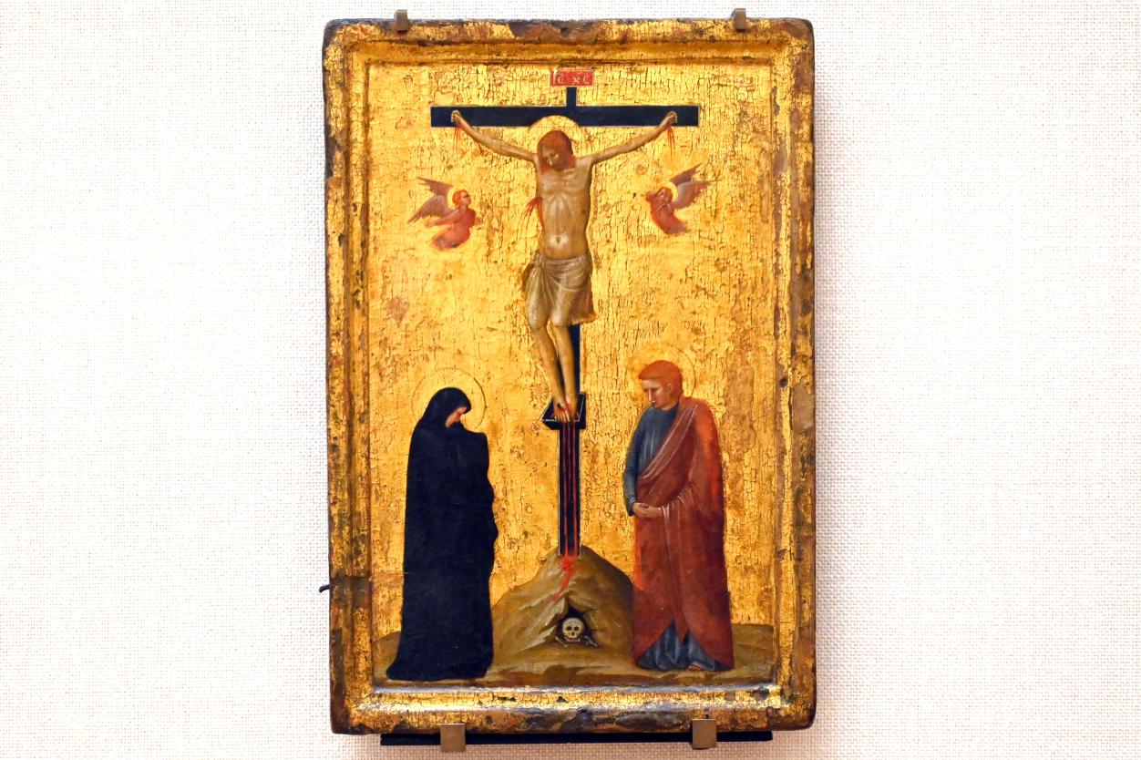 Maestro espressionista di Santa Chiara (Expressionistischer Meister von Santa Chiara) (1330), Kreuzigung, Paris, Musée du Louvre, Saal 709, um 1330