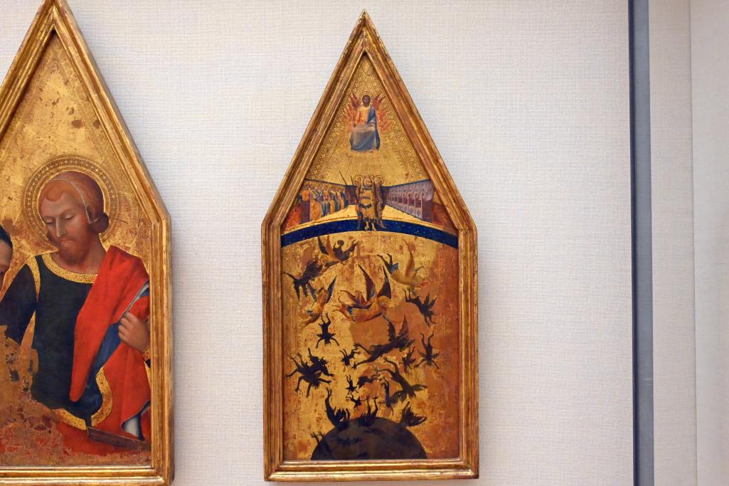 Meister der aufständischen Engel (1342), Fall der aufständischen Engel, Paris, Musée du Louvre, Saal 709, um 1340–1345, Bild 1/2