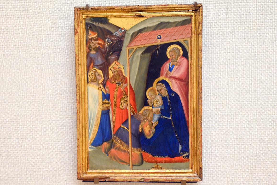 Pietro Lorenzetti (1332–1348), Anbetung der Könige, Paris, Musée du Louvre, Saal 709, um 1335–1340, Bild 1/2