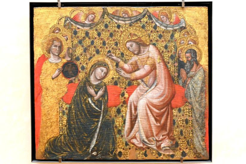 Vitale da Bologna (1329–1350), Krönung der Jungfrau Maria, Paris, Musée du Louvre, Saal 709, um 1340–1345, Bild 1/2