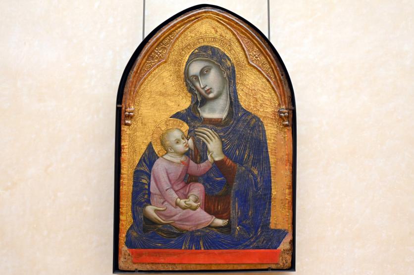 Barnaba da Modena (Barnaba Agocchiari) (1350–1377), Die Jungfrau Maria und das Jesuskind, Paris, Musée du Louvre, Saal 709, um 1370–1375, Bild 1/2
