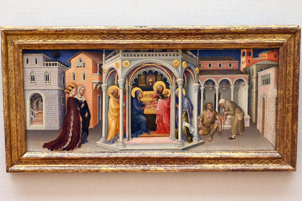 Gentile da Fabriano (1397–1425), Darstellung des Herrn, Florenz, Santa Trinita, jetzt Paris, Musée du Louvre, Saal 709, 1423, Bild 1/2