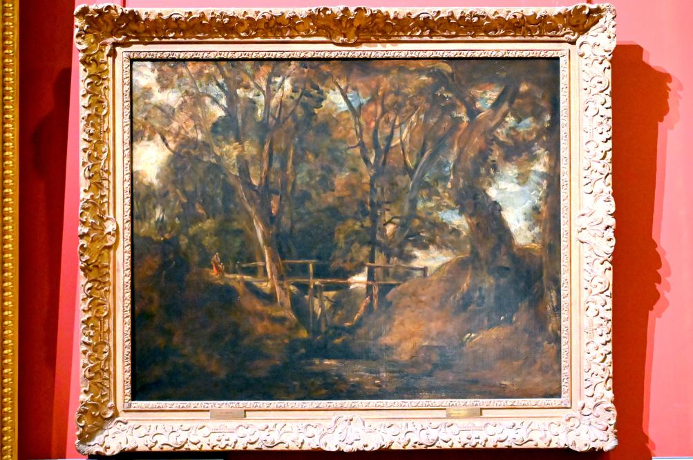 John Constable (1804–1837), Helmingham Dell (Suffolk), Paris, Musée du Louvre, Saal 713, um 1830, Bild 1/2