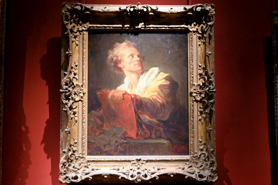 Jean-Honoré Fragonard (1751–1784), Porträt des Charles-Paul-Jérôme Bréa (1739-1820), Pastellist und Miniaturist, Paris, Musée du Louvre, Saal 714, um 1769