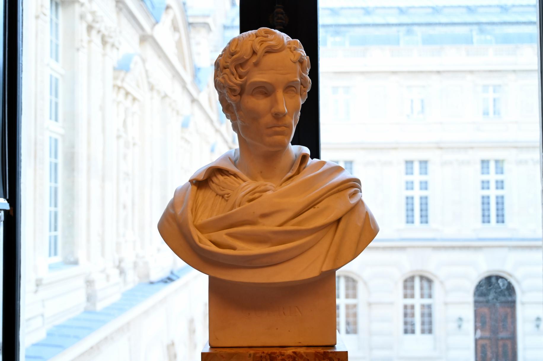 Augustin-Alexandre Dumont (1836), Guérin (1774–1833), Maler und Direktor der Französischen Akademie in Rom (1823–1828), Paris, Musée du Louvre, Saal 715, 1836, Bild 1/3