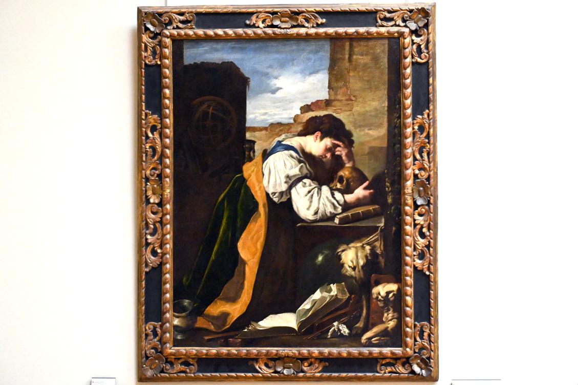 Domenico Fetti (1613–1622), Melancholie, Paris, Musée du Louvre, Saal 717, um 1618–1623, Bild 1/2
