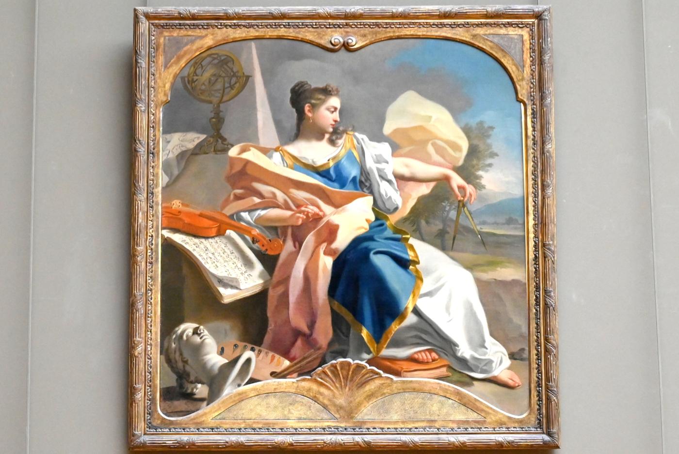Francesco de Mura (1748–1756), Allegorie der Künste, Paris, Musée du Louvre, Saal 718, um 1747–1750, Bild 1/2