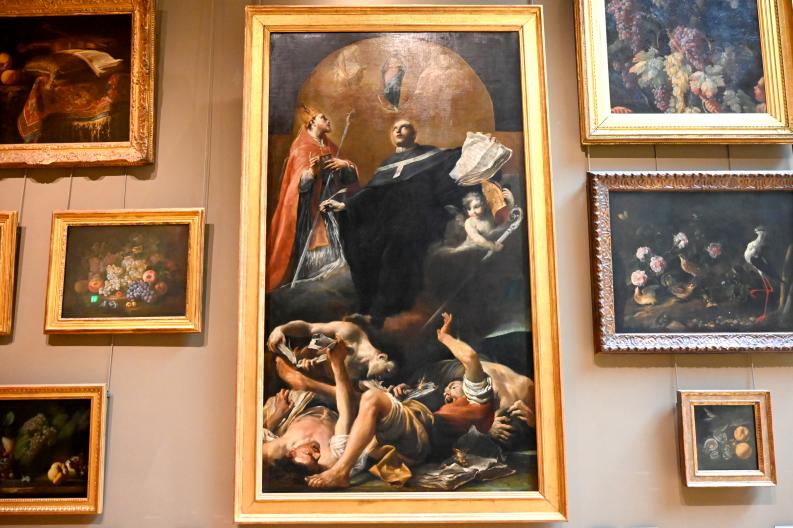 Giuseppe Maria Crespi (Spagnuolo) (1697–1733), Die Unbefleckte Empfängnis mit den Heiligen Anselm und Martin, Piacenza, Kirche San Sisto, jetzt Paris, Musée du Louvre, Saal 718, um 1730–1737