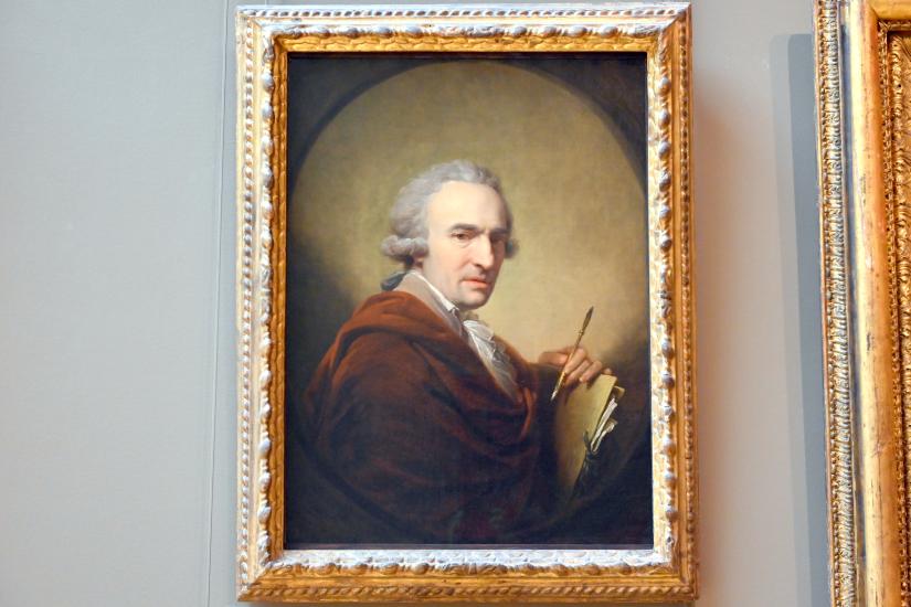Johann Baptist Lampi der Ältere (1780–1809), Porträt eines Künstlers, Paris, Musée du Louvre, Saal 718, 1790, Bild 1/2