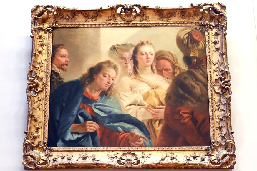 Giovanni Domenico Tiepolo (1743–1785), Christus und die Ehebrecherin, Paris, Musée du Louvre, Saal 725, 1751