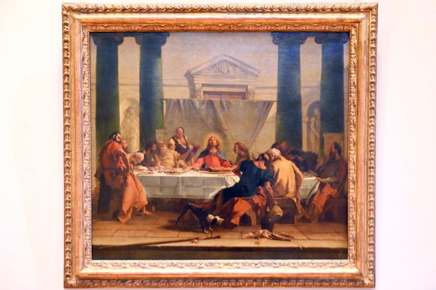 Giovanni Battista Tiepolo (1715–1785), Das letzte Abendmahl, Paris, Musée du Louvre, Saal 725, um 1745–1747