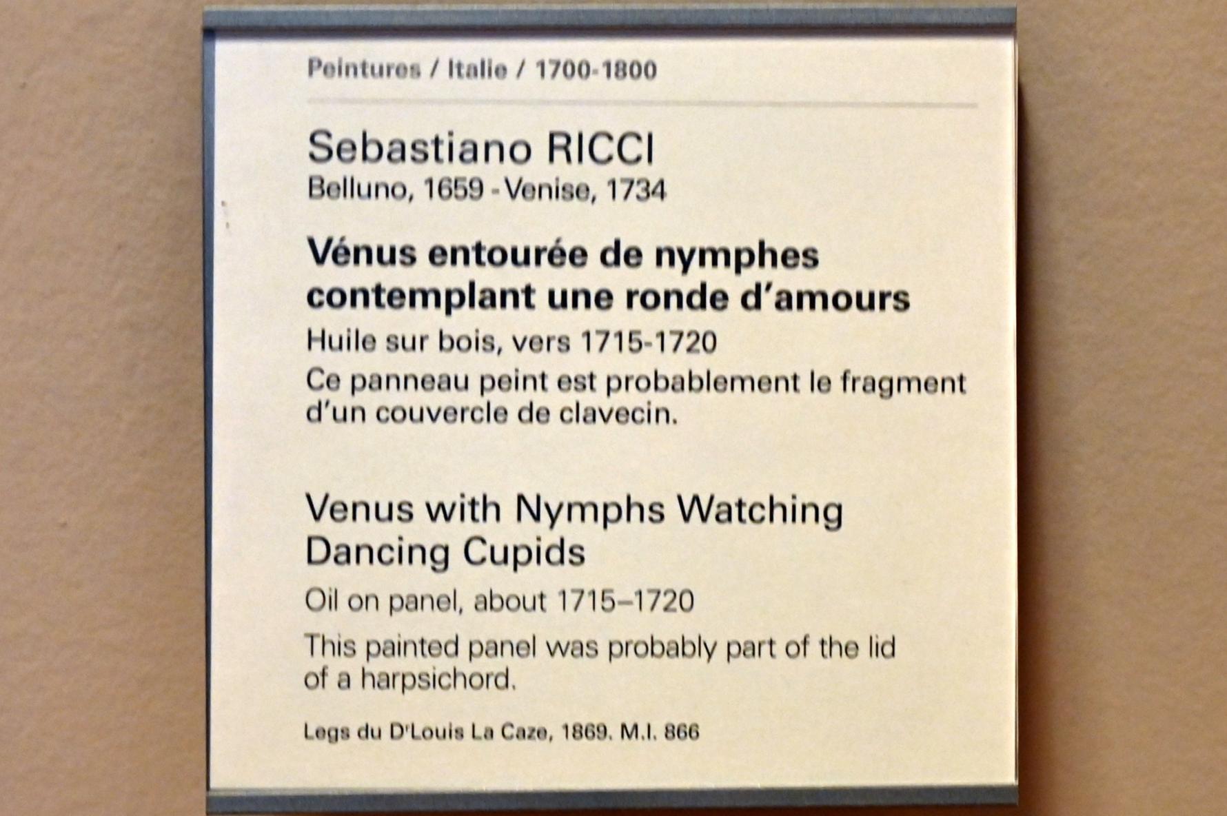 Sebastiano Ricci (1692–1733), Venus mit Nymphen, die tanzende Amoretten beobachten, Paris, Musée du Louvre, Saal 724, um 1715–1720, Bild 2/2