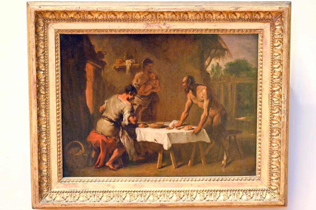 Sebastiano Ricci (1692–1733), Der Satyr und der Bauer, Paris, Musée du Louvre, Saal 724, um 1710, Bild 1/2