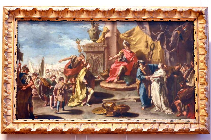 Giovanni Battista Pittoni (1722–1748), Christus gibt dem heiligen Petrus die Schlüssel zum Himmel, Paris, Musée du Louvre, Saal 724, um 1730–1735