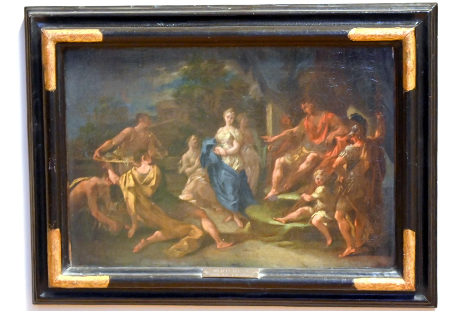 Michele Rocca (1705–1720), Die Enthaltsamkeit des Scipio, Paris, Musée du Louvre, Saal 722, um 1720, Bild 1/2