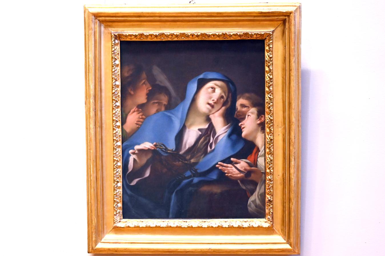 Christopher (Cristoforo) Unterberger (1777–1794), Die Schmerzensmutter umgeben von Engeln, Paris, Musée du Louvre, Saal 722, um 1780, Bild 1/2