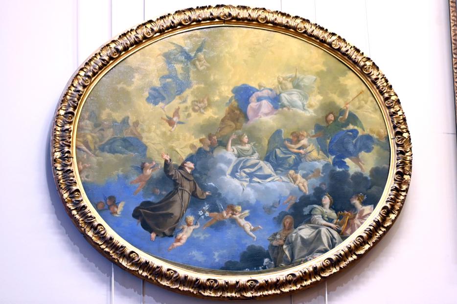 Donato Creti (1707–1729), Die Verherrlichung des Heiligen Antonius von Padua, Paris, Musée du Louvre, Saal 720, um 1710–1720, Bild 1/2