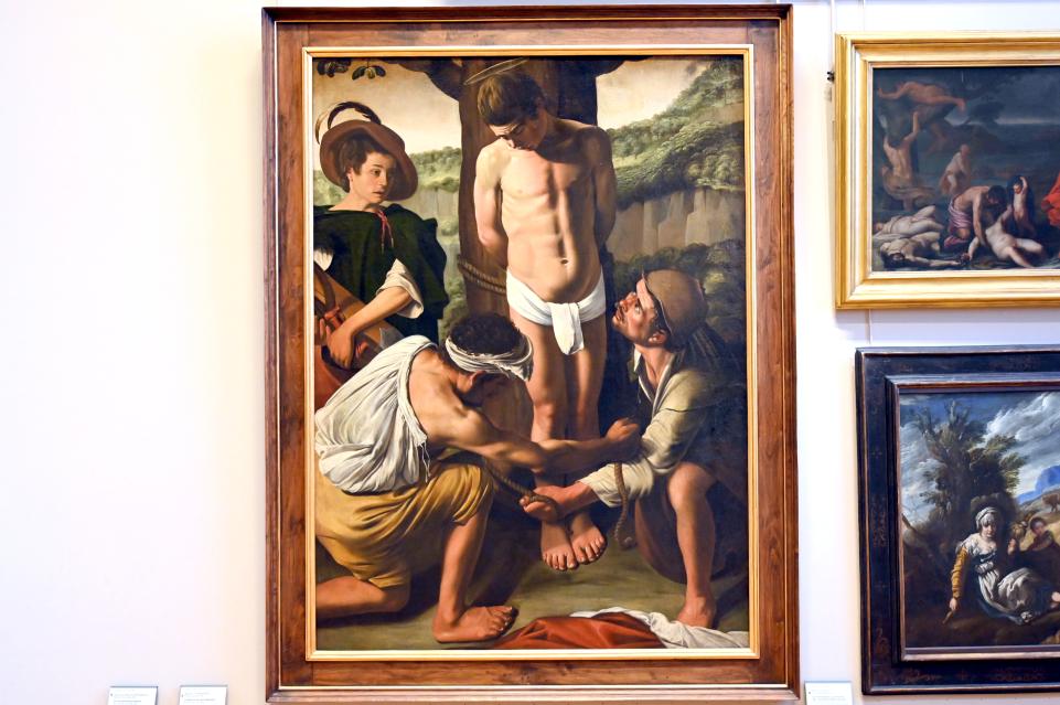 Biagio Manzoni (1630), Das Martyrium des Heiligen Sebastian, Paris, Musée du Louvre, Saal 728, um 1630, Bild 1/2