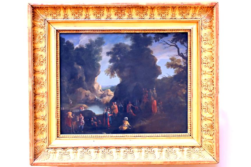 Filippo Napoletano (Filippo d’Angeli) (1629), Die Predigt des Heiligen Johannes des Täufers, Paris, Musée du Louvre, Saal 729, um 1620–1630, Bild 1/2
