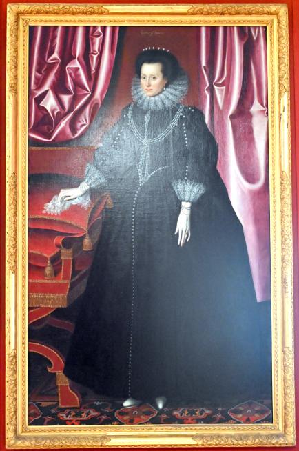 William Larkin (1613–1616), Elizabeth Cecil, geb. Drury, Lady Burghley, London, Kenwood House, Raum 3, um 1614–1618, Bild 1/2