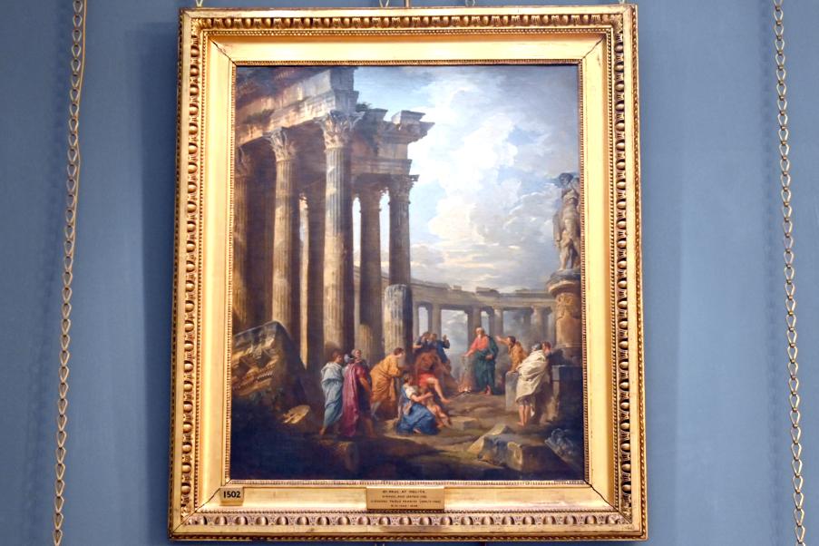 Giovanni Paolo Pannini (1722–1759), Der Apostel Paulus auf Malta ergreift die Viper, London, Kenwood House, Raum 8, 1735, Bild 1/3