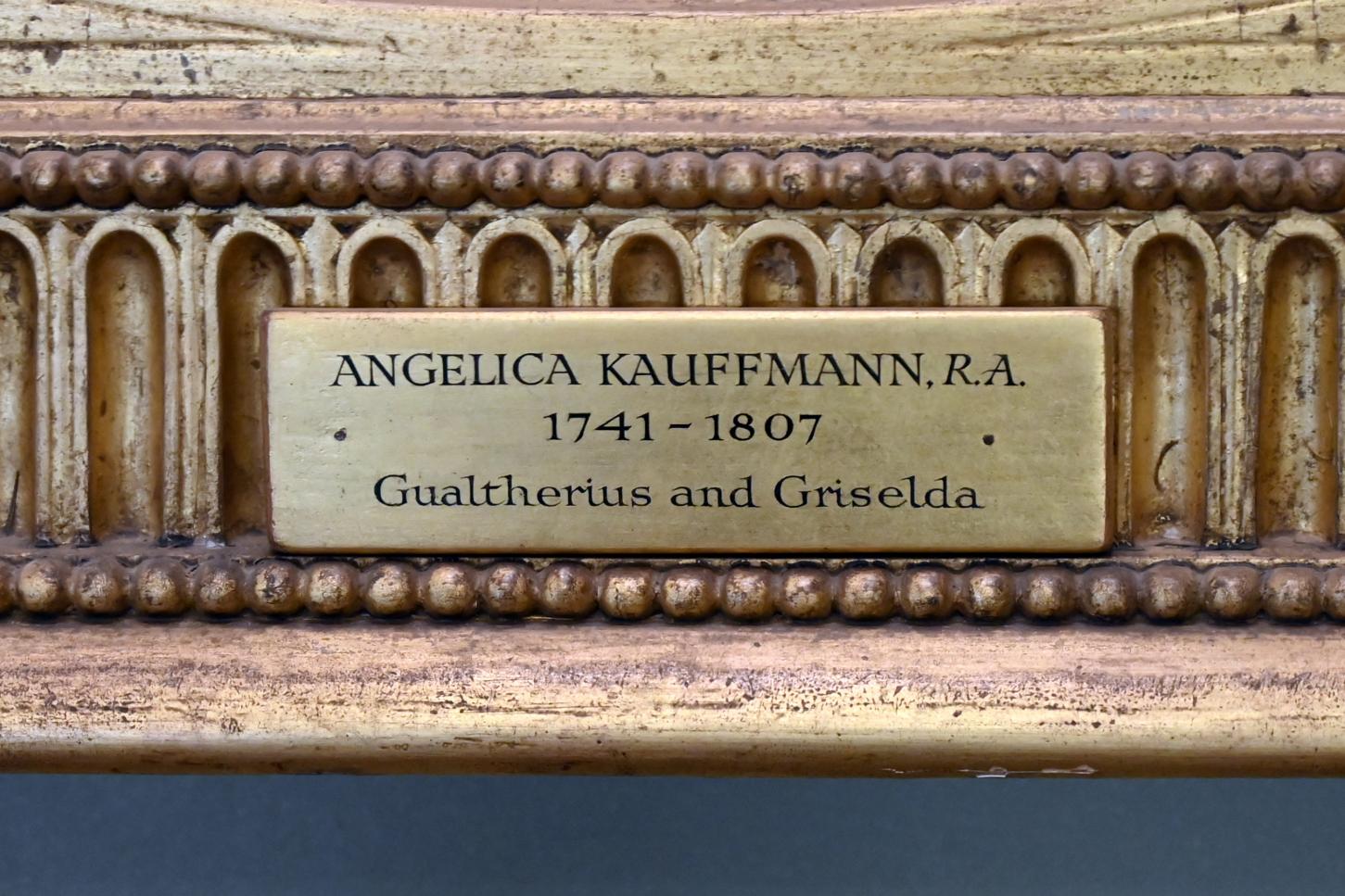 Angelika Kauffmann (1760–1798), Gualtherius und Griselda, London, Kenwood House, Raum 9, um 1772, Bild 2/2