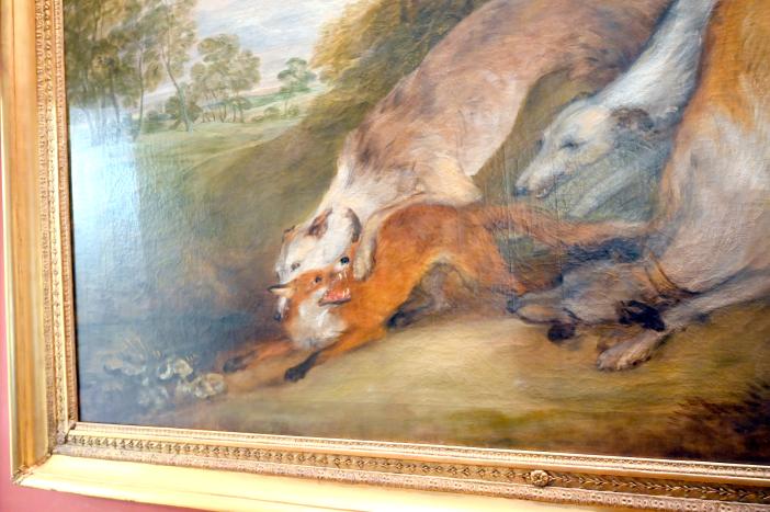 Thomas Gainsborough (1748–1788), Hunde, die einen Fuchs jagen, London, Kenwood House, Raum 11, um 1785, Bild 2/5