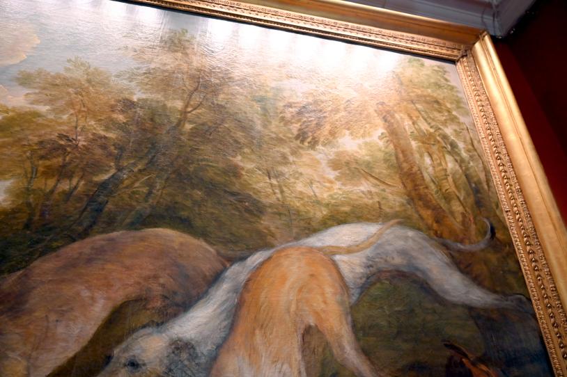 Thomas Gainsborough (1748–1788), Hunde, die einen Fuchs jagen, London, Kenwood House, Raum 11, um 1785, Bild 4/5
