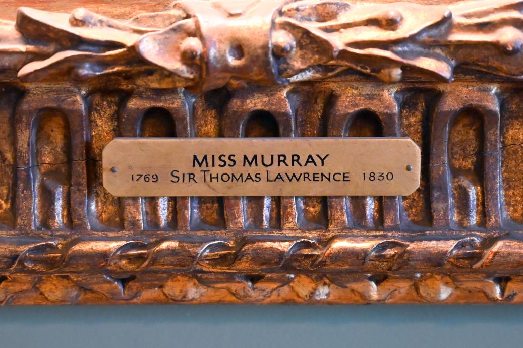 Thomas Lawrence (1789–1825), Miss Murray, London, Kenwood House, Raum 12, 1824–1826, Bild 2/2