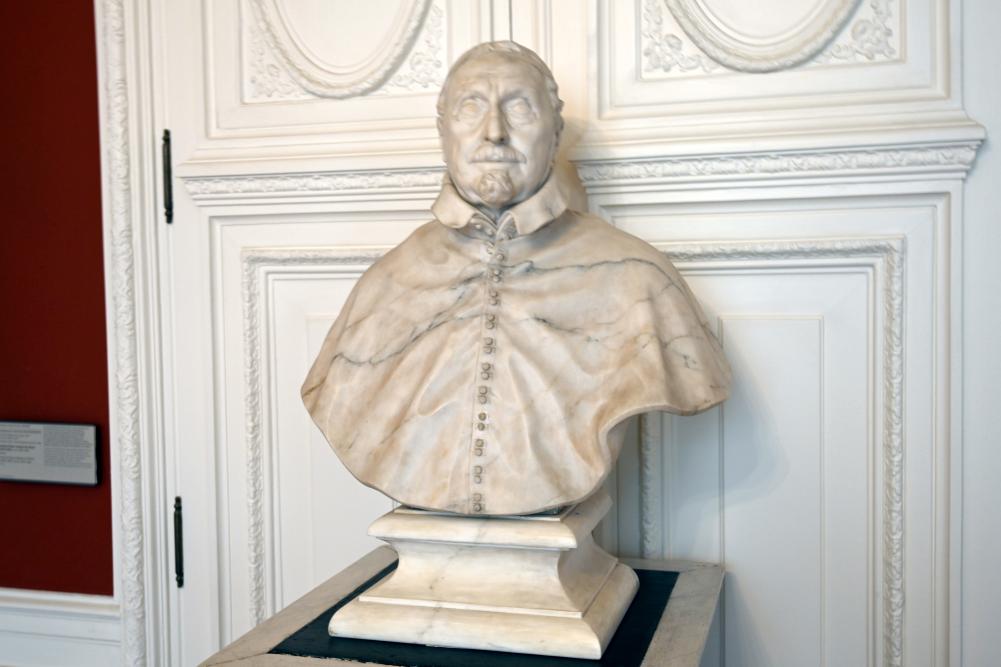 François Duquesnoy (1625–1643), Antoine Triest, Bischof von Gent (1576–1657), Paris, Musée du Louvre, Saal 401, um 1642–1643, Bild 2/3