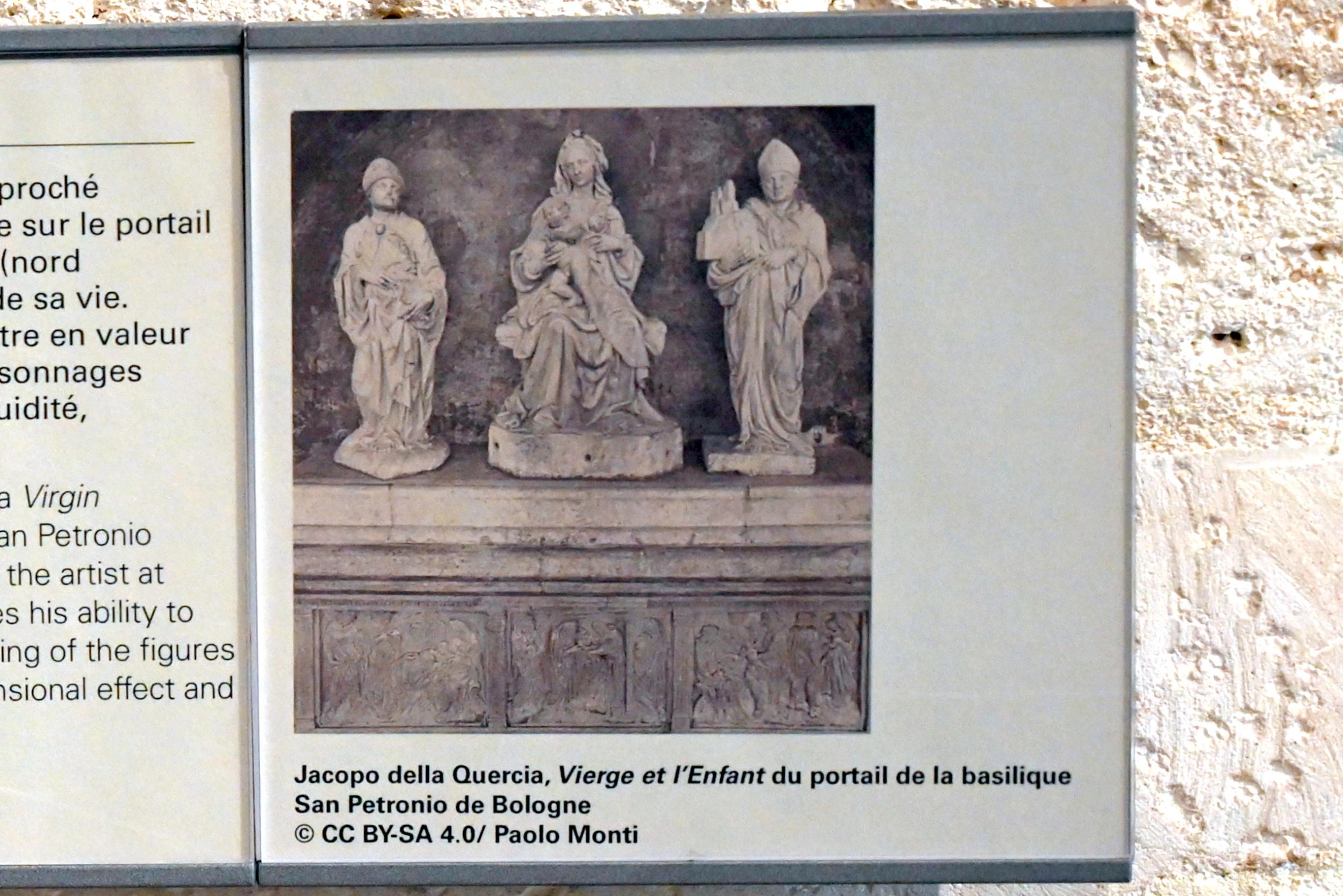 Jacopo della Quercia (1410–1432), Maria mit Kind, Ferrara, Karmeliterkloster, jetzt Paris, Musée du Louvre, Saal 160, um 1430–1435, Bild 5/5