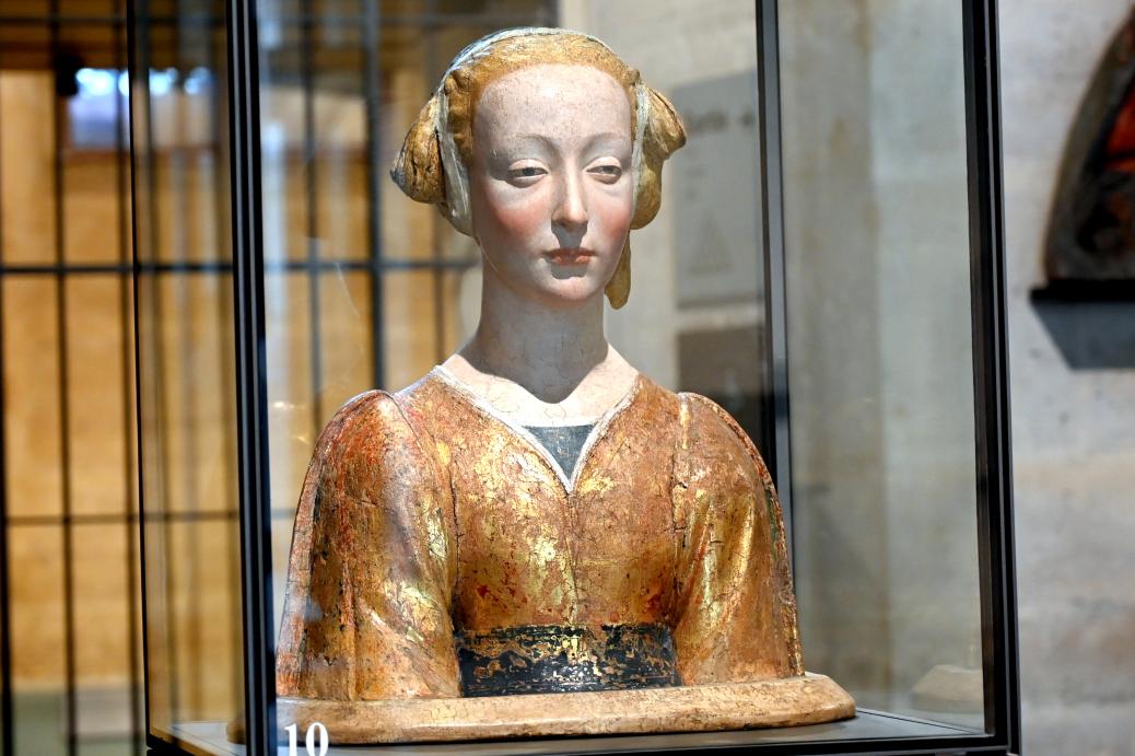 Desiderio da Settignano (Umkreis) (1452–1505), Heilige Konstanze (La Belle Florentine), Paris, Musée du Louvre, Saal 160, um 1450–1475, Bild 2/4