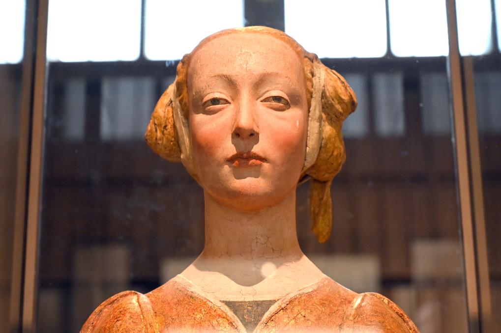 Desiderio da Settignano (Umkreis) (1452–1505), Heilige Konstanze (La Belle Florentine), Paris, Musée du Louvre, Saal 160, um 1450–1475, Bild 3/4