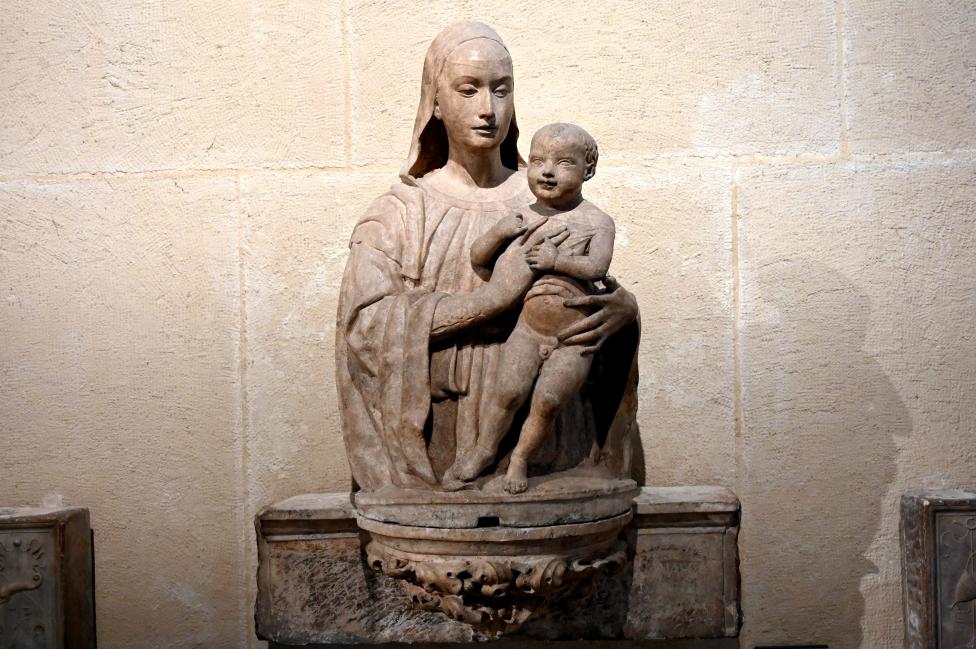 Maria mit Kind, Paris, Musée du Louvre, Saal 160, um 1475–1500, Bild 1/4