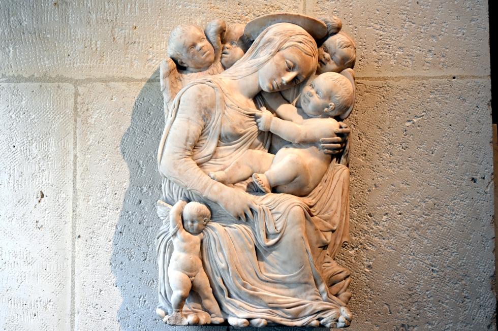 Maria mit Kind von Engeln umgeben, Paris, Musée du Louvre, Saal 160, um 1450–1500