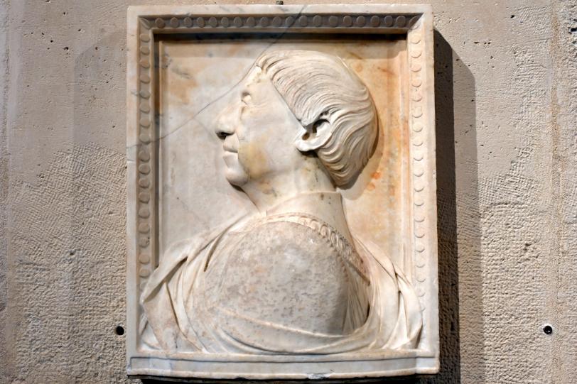 Mino da Fiesole (1454–1480), Alfons V., König von Aragon und Sizilien von 1416 bis 1458, bekannt als Alfonso I. der Großmütige, Paris, Musée du Louvre, Saal 160, nach 1456, Bild 1/2