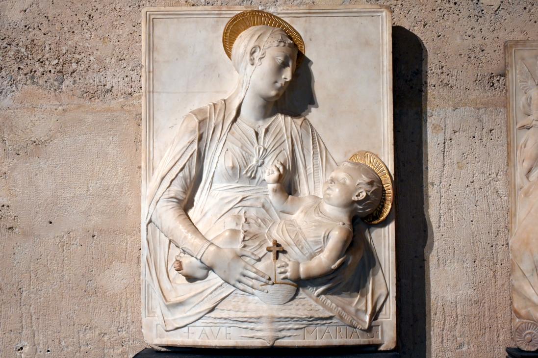Mino da Fiesole (1454–1484), Maria mit Kind, Paris, Musée du Louvre, Saal 160, Undatiert