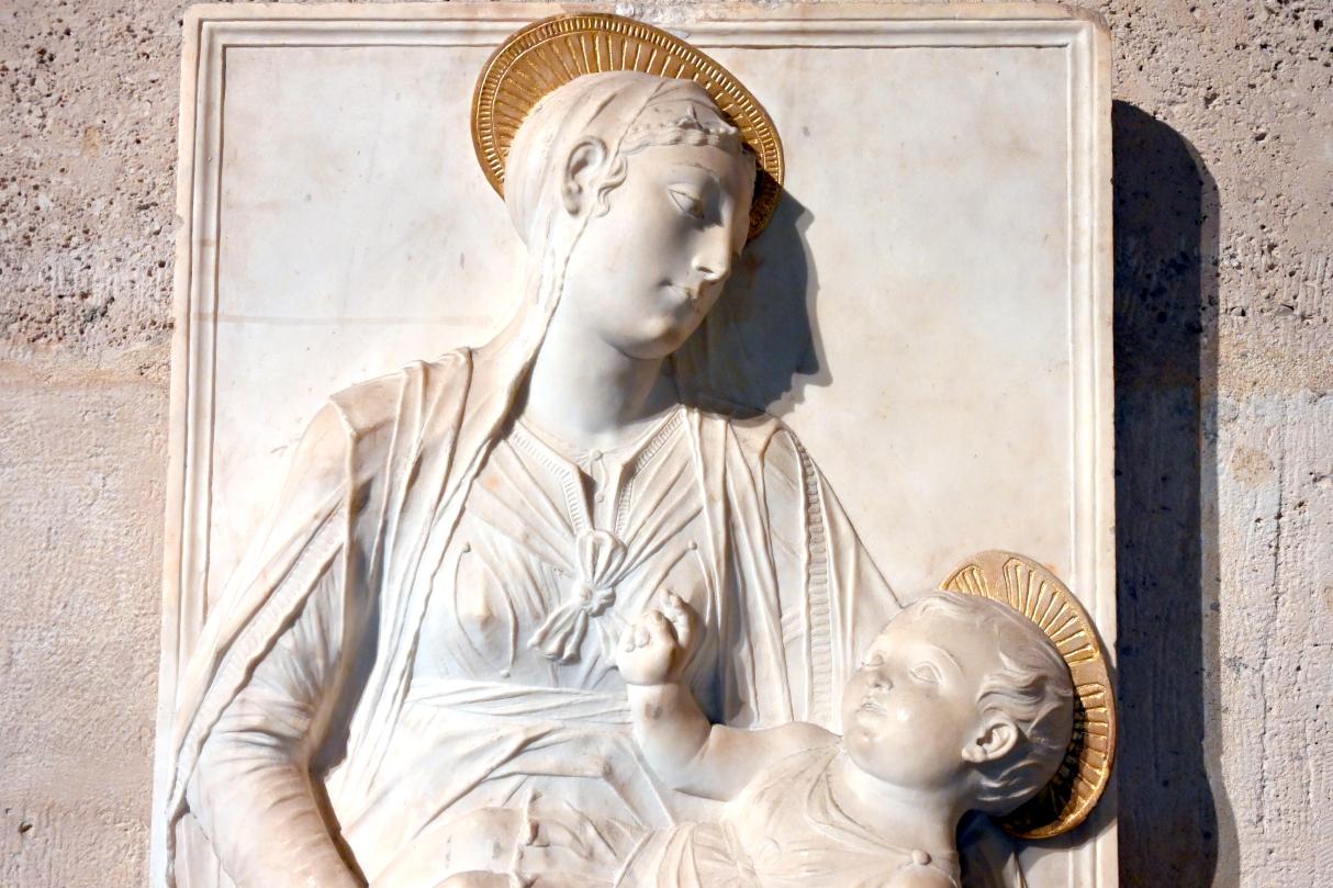 Mino da Fiesole (1454–1480), Maria mit Kind, Paris, Musée du Louvre, Saal 160, Undatiert, Bild 3/5