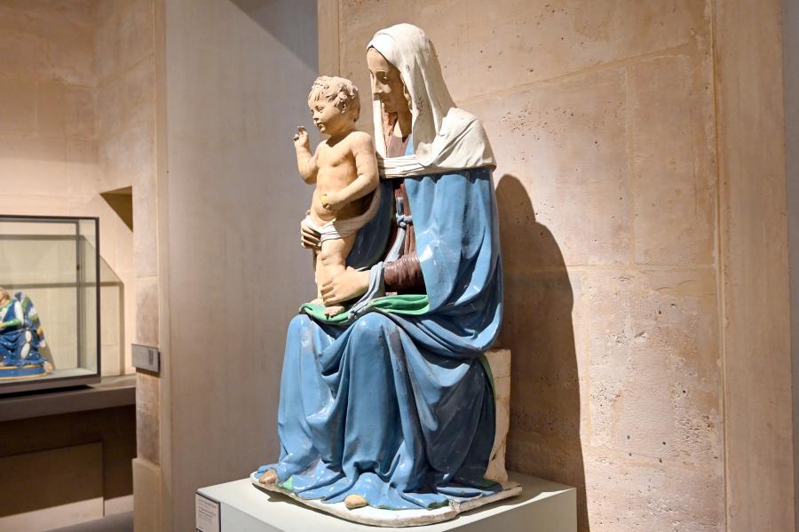 Santi Buglioni (Santi di Michele) (1515), Thronende Maria mit Kind, Paris, Musée du Louvre, Saal 163, Undatiert, Bild 3/4