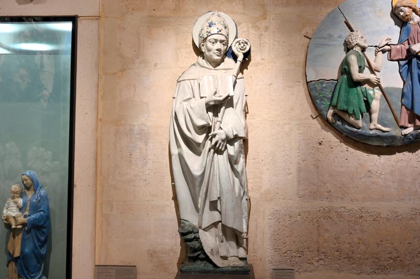 Andrea della Robbia (1465–1525), Heiliger Bischof (Heiliger Bonaventura?), Paris, Musée du Louvre, Saal 163, Undatiert, Bild 1/3