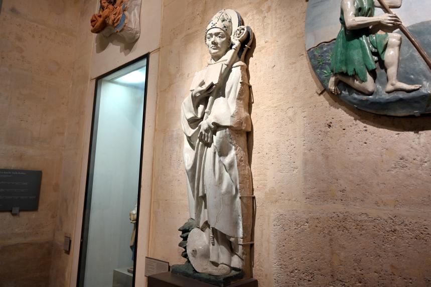Andrea della Robbia (1465–1525), Heiliger Bischof (Heiliger Bonaventura?), Paris, Musée du Louvre, Saal 163, Undatiert, Bild 2/3