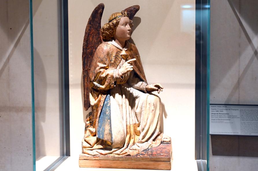 Engel der Verkündigung, Paris, Musée du Louvre, Saal 164, um 1480–1500, Bild 1/3