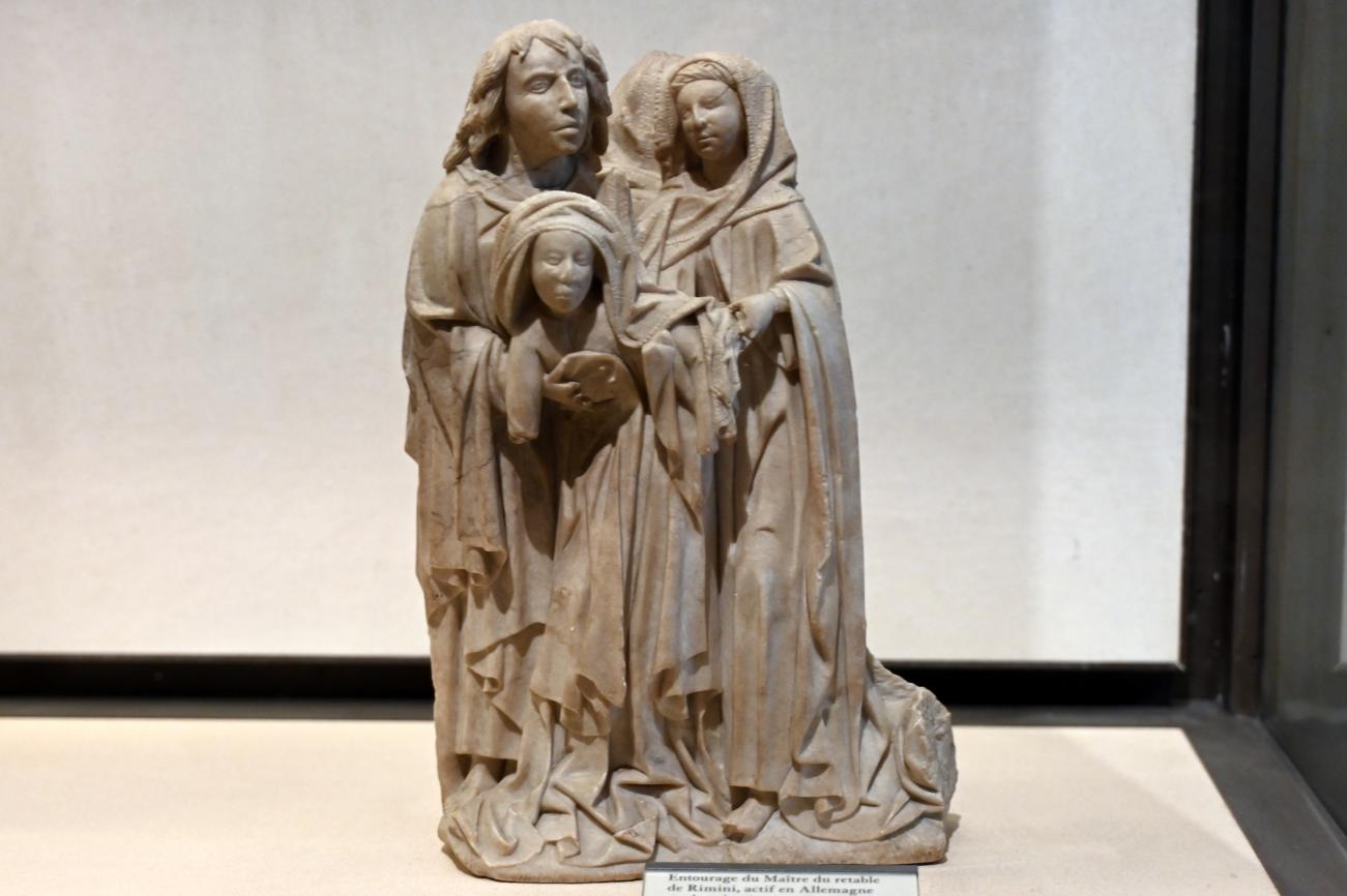 Meister des Rimini-Altars (Umkreis) (1430–1435), Schmerzhafte Muttergottes, Paris, Musée du Louvre, Saal 166, um 1430–1440, Bild 1/2