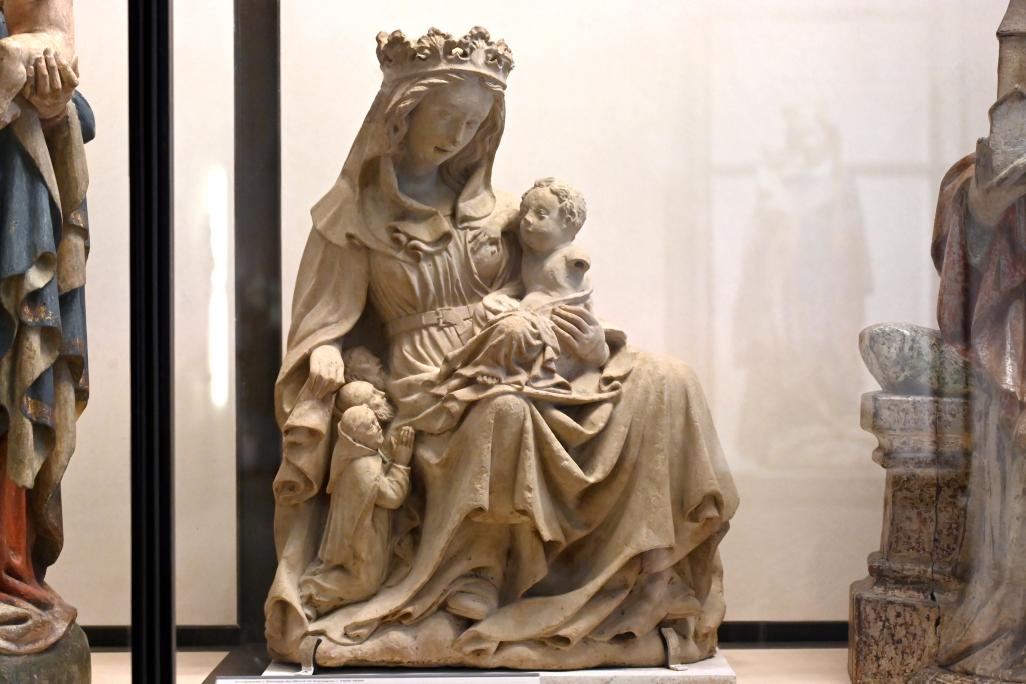 Jungfrau der Demut und Barmherzigkeit, Paris, Musée du Louvre, Saal 166, um 1400–1430, Bild 1/2