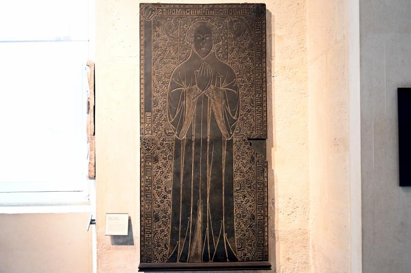 Grabstein des Pierre Zatrylla, Solsona (Lleida), jetzt Paris, Musée du Louvre, Saal 166, nach 1400, Bild 1/2