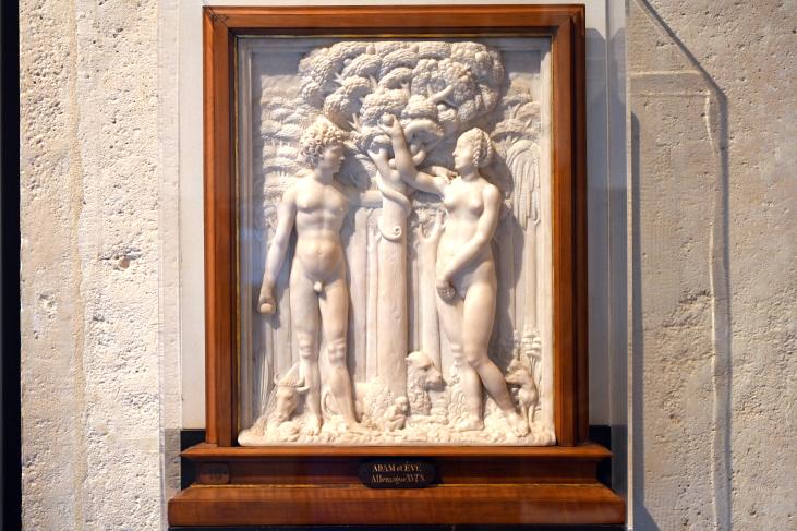 Conrat Meit (Umkreis) (1540–1551), Adam und Eva, Paris, Musée du Louvre, Saal 169, Undatiert, Bild 1/2