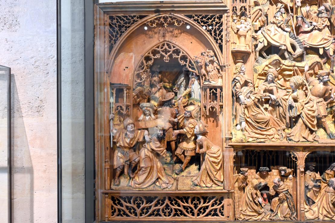 Altarbild der Passion und Kindheit Christi, Châlons-en-Champagne, Abtei von Toussaint, jetzt Paris, Musée du Louvre, Saal 169, um 1500–1510, Bild 3/8